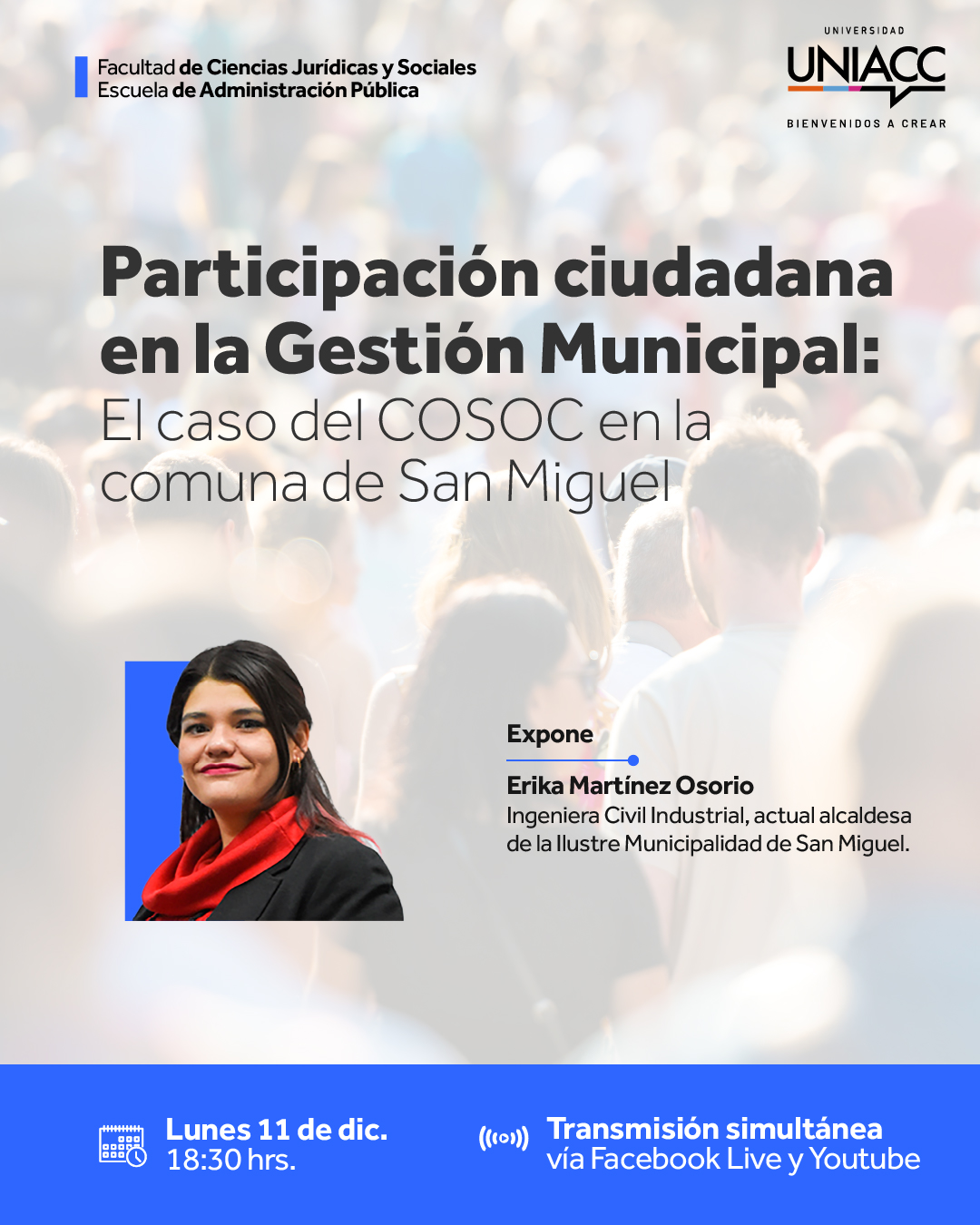 Participacion ciudadana en la Gestion municipal INSTAGRAM FACEBOOK