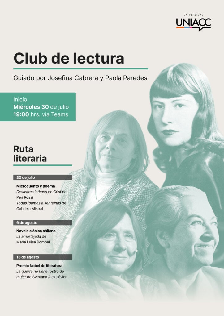 Clubes de lectura en la Biblioteca - UNIACC - Bienvenidos a Crear